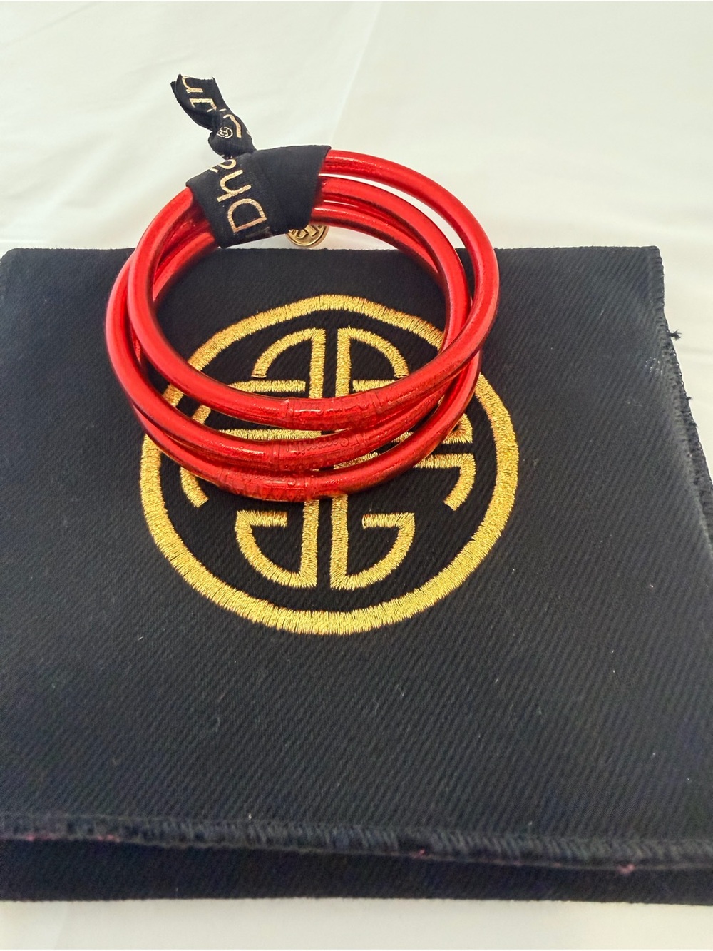 BuDhaGirl Red All-Weather Bangle Bracelet - Picture 5 of 10